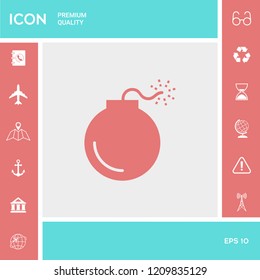 Bomb symbol icon