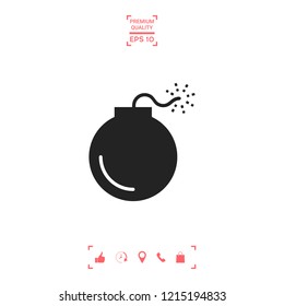 Bomb symbol icon