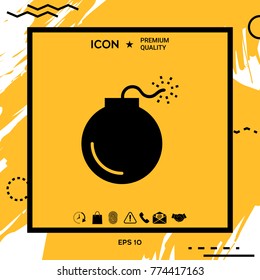 Bomb symbol icon