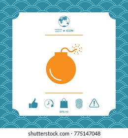 Bomb symbol icon