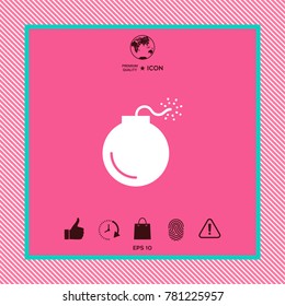 Bomb symbol icon