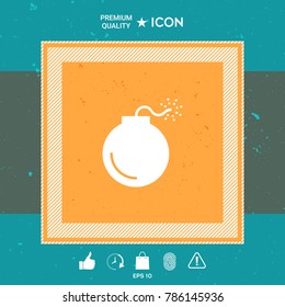 Bomb symbol icon