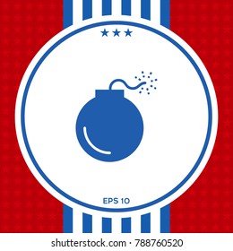 Bomb symbol icon
