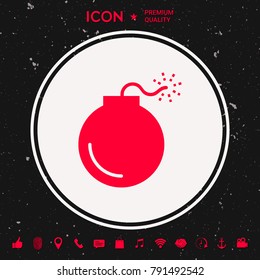 Bomb symbol icon