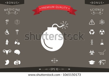 Bomb symbol icon