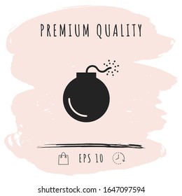 Bombensymbol. Grafische Elemente für Ihr Design