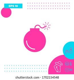 Bombensymbol. Grafische Elemente für Ihr Design