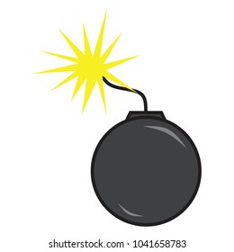 Bomb symbol vector