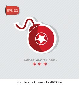 Bomb symbol,vector