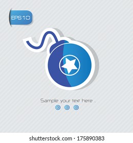 Bomb symbol,vector