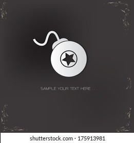 Bomb symbol,vector
