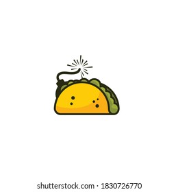 Bomb Taco Logo Design-Vektorvorlage