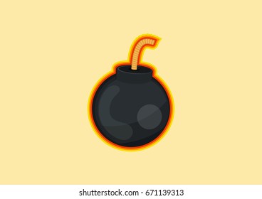 Bomb Vector Art Icon