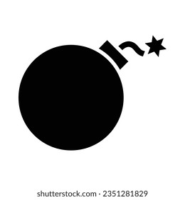 Bomb Vector Glyph Icon For Personal And Commercial Use.
