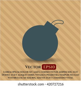 Icono del vector de la bomba