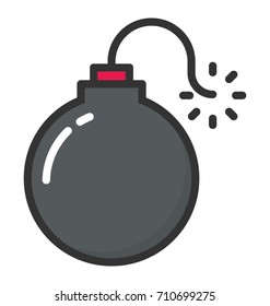 Bomb Vector Icon