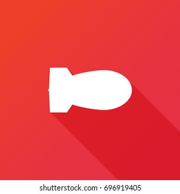 Bomb vector icon. Danger symbol. Logo graphic design concept. Logotype, icon, template in web and print
