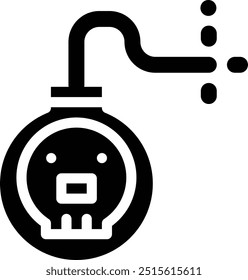 Ilustração de design de ícone de vetor de bomba