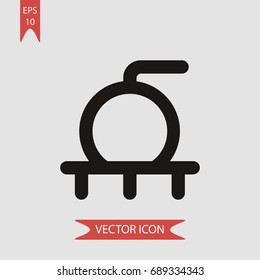 Bomb vector icon, illustration symbol