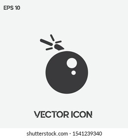 Bomb vector icon illustration. Ui/Ux. Premium quality.