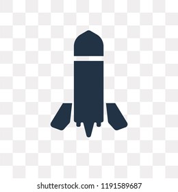 Bomb vector icon isolated on transparent background, Bomb transparency concept can be used web and mobile
