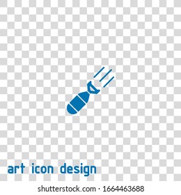 bomb vector icon on white background