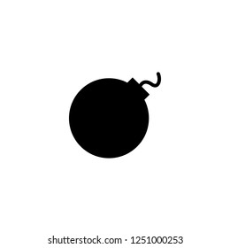 bomb vector icon. bomb sign on white background. bomb icon for web and app