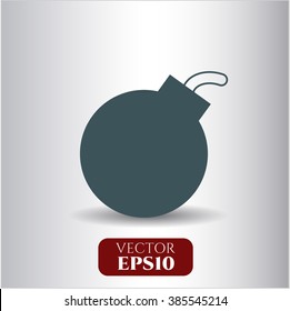 Bomb vector icon or symbol