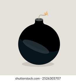 Ilustração do Vetor de Bomba. Ícone de bomba, bomba vetorial