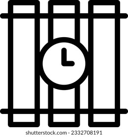 Bombe, Vektorgrafik einzeln auf transparentem Hintergrund. Farbvektorsymbole für Konzepte oder Web-Grafiken.