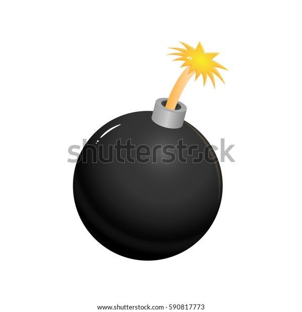 Bomb Vector Illustration Isolated On Transparent Stock Vector (Royalty ...