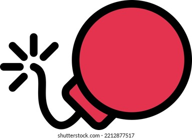 Bomb Vector illustration on a transparent background.Premium quality symmbols.Stroke vector icons for concept and graphic design.