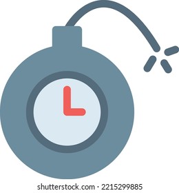 bomb  Vector illustration on a transparent background. Premium quality symmbols. Line Color vector icons for concept and graphic design. 
