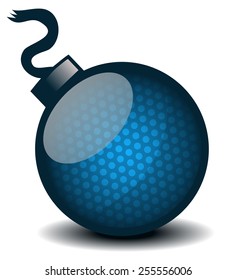 Bomb Vector Illustration on White Background.