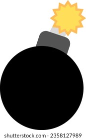 The bomb vector is suitable for children's books, commercial purposes, and more 