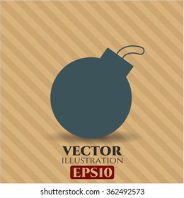 Símbolo del vector de la bomba