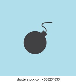 Bomb vintage vector icon
