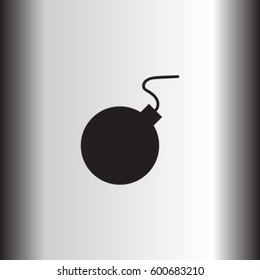 Bomb vintage vector icon