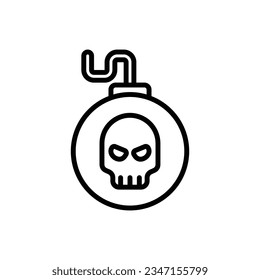 Bomb-Virus-Umriss-Vektorgrafik