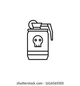 bomb, war, weapons line icon. Elements of protests illustration icons. Signs, symbols can be used for web, logo, mobile app, UI, UX
