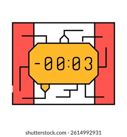 bomb weapon line icon vector. bomb weapon sign. isolated symbol illustration