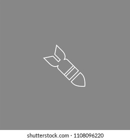 Bomb White Icon