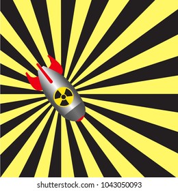 bomb yellow and black background