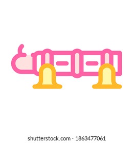 Bombard-Waffe Farbe Symbol Vektorgrafik. Waffenschild. einzelne Symbolillustration