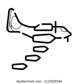 bombardment vector icon