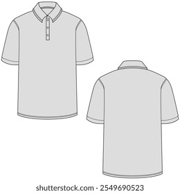 Bomber collar polo shirt template design. Blank polo shirt mockup	