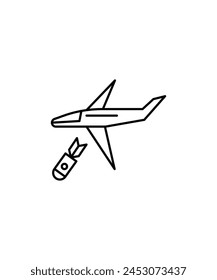 bomber icon, vector best line icon.