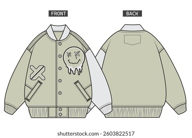 Bomber Jacket  long sleeve man