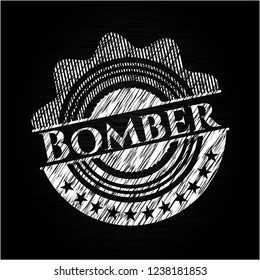 Bomber written on a chalkboard