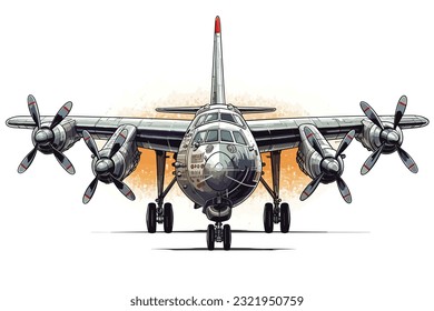 Bombers are aircraft designed to carry and deliver military helicopter isolated on white background.